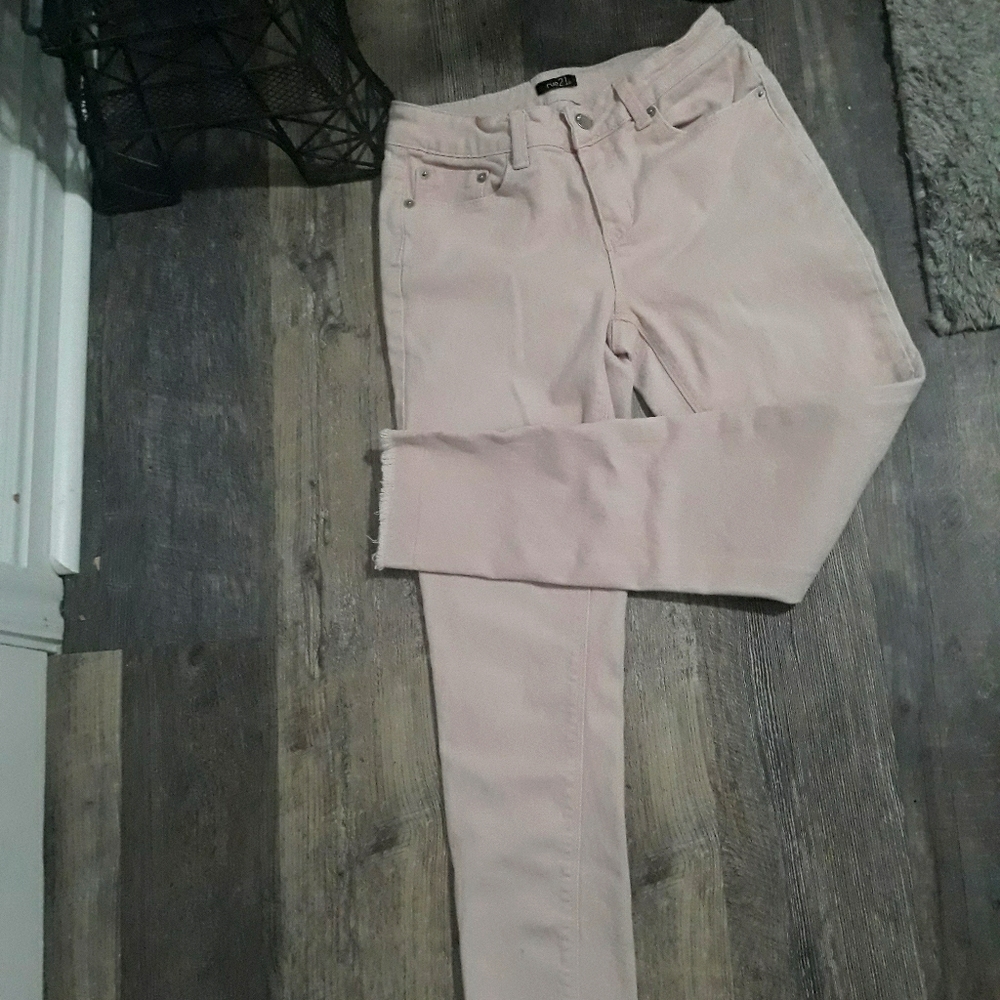 Rue21 light pink skinny jeans